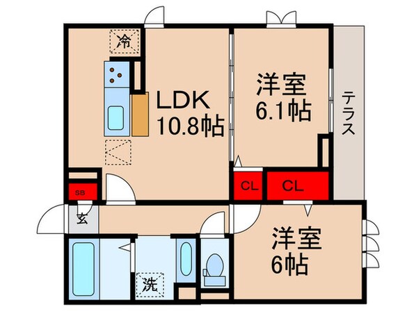 セジュール西台６の物件間取画像